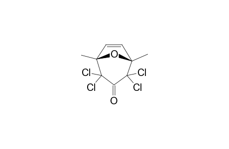 2,2,4,4-Tetrachloro-1,5-dimethyl-8-oxabicyclo[3.2.1]]oct-6-en-3-one