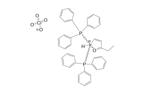 [IR-H-[KAPA(2)-(C,O)-CH=CHC(ET)=O]-(PPH3)2]-CLO4