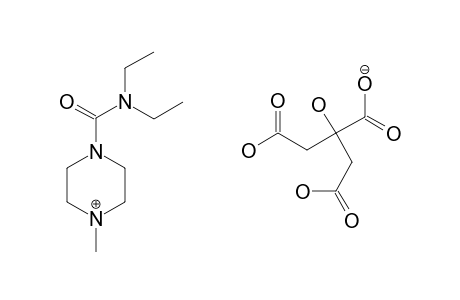 N,N-DIETHYL-4-METHYL-1-PIPERAZINECARBOXAMIDE, CITRATE (1:1)