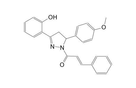 2-{5-(4-methoxyphenyl)-1-[(2E)-3-phenyl-2-propenoyl]-4,5-dihydro-1H-pyrazol-3-yl}phenol