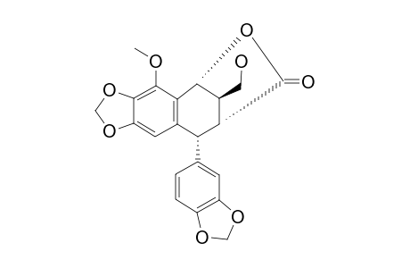 NEOCLEISTANTOXIN;(7-R,8-R,7'-R,8'-R)-9-HYDROXY-6-METHOXY-3',4':4,5-BIS-(METHYLENEDIOXY)-2,7'-CYCLOLIGNAN-9',7-OLIDE