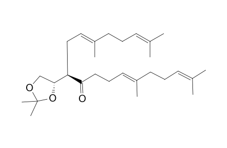 (9R*,6E,13E)-9-[(4S*)-2,2-Dimethyl-1,3-dioxolane-4-yl]-2,6,14,18-tetramethyl-2,6,13,17-nonadecatetraen-10-one