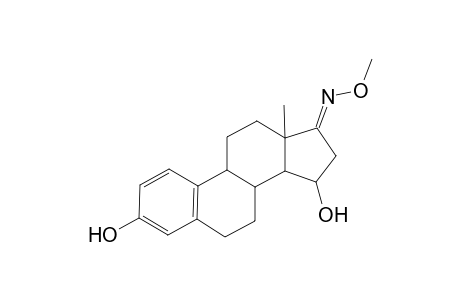 Estra-1,3,5(10)-trien-17-one, 3,15-dihydroxy-, o-methyloxime, (15.alpha.)-
