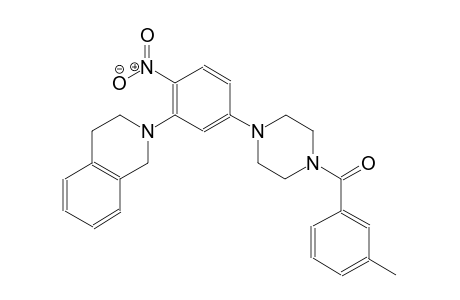 2-{5-[4-(3-methylbenzoyl)-1-piperazinyl]-2-nitrophenyl}-1,2,3,4-tetrahydroisoquinoline