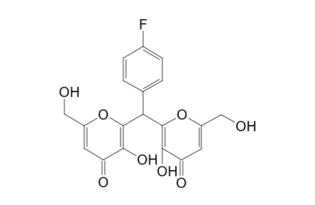 2,2'-[(4-Fluorophenyl)methylene]bis[3-hydroxy-6-(hydroxymethyl)-4H-pyran-4-one]