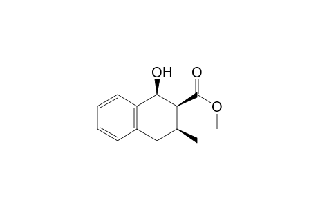 cis 1-Hydroxy-3-methyl-1.2,3,4-tetrahydronaphthalen-2-carboxylic acid methyl ester