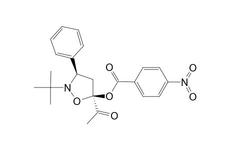 (3R*,5R*)-5-ACETYL-2-(TERT.-BUTYL)-5-(PARA-NITROBENZOYLOXY)-3-PHENYL-ISOXAZOLIDINE