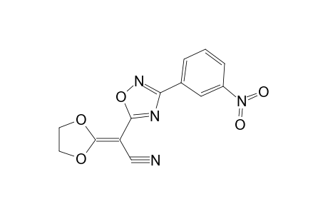 2-(1,3-dioxolan-2-ylidene)-2-[3-(3-nitrophenyl)-1,2,4-oxadiazol-5-yl]acetonitrile