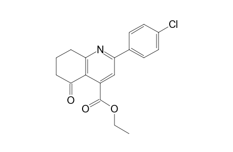 2-(4-Chlorophenyl)-5-keto-7,8-dihydro-6H-quinoline-4-carboxylic acid ethyl ester
