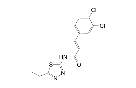 (2E)-3-(3,4-dichlorophenyl)-N-(5-ethyl-1,3,4-thiadiazol-2-yl)-2-propenamide