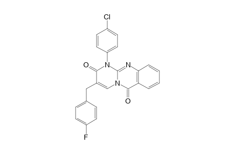 3-(4-Fluorobenzyl)-1-(4-chlorophenyl)-1H-pyrimido[2,1-b] quinazoline-2,6-dione
