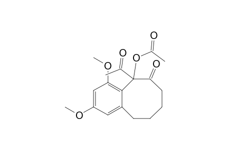 (5-acetyl-2,4-dimethoxy-6-oxo-7,8,9,10-tetrahydrobenzo[8]annulen-5-yl) acetate