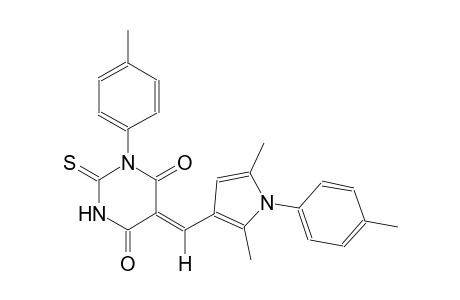 (5Z)-5-{[2,5-dimethyl-1-(4-methylphenyl)-1H-pyrrol-3-yl]methylene}-1-(4-methylphenyl)-2-thioxodihydro-4,6(1H,5H)-pyrimidinedione