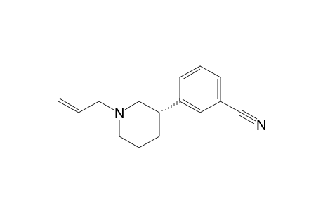 3-[(3S)-1-allyl-3-piperidyl]benzonitrile