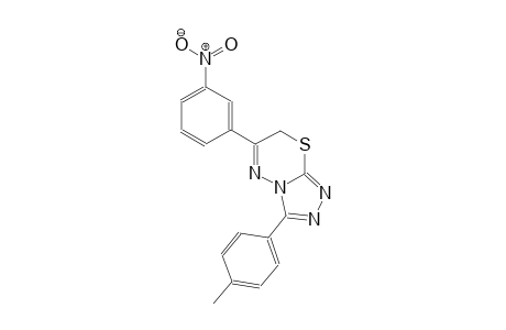 3-(4-methylphenyl)-6-(3-nitrophenyl)-7H-[1,2,4]triazolo[3,4-b][1,3,4]thiadiazine