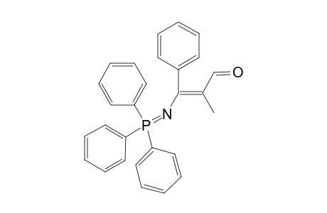 E-2-(Triphenylphosphoranylideneamino)-2-phenyl-1-methylacrylaldehyde