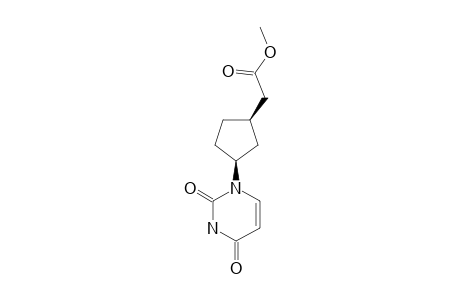 2',3',5'-TRIDEOXY-5'-(METHOXYCARBONYL)-1'-A-CARBAURIDINE;METHYL-CIS-3-(1,2,3,4-TETRAHYDRO-2,4-DIOXOPYRIMIDIN-1-YL)-CYCLOPENTANEACETATE
