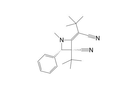 3-Azetidinecarbonitrile, 2-(1-cyano-2,2-dimethylpropylidene)-3-(1,1-dimethylethyl)-1-methyl-4- phenyl-, cis-