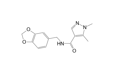 N-(1,3-benzodioxol-5-ylmethyl)-1,5-dimethyl-1H-pyrazole-4-carboxamide