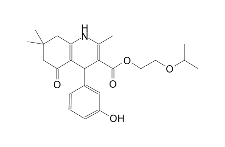 2-isopropoxyethyl 4-(3-hydroxyphenyl)-2,7,7-trimethyl-5-oxo-1,4,6,8-tetrahydroquinoline-3-carboxylate