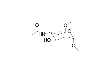 Methyl-4-acetamido-4,6-dideoxy-2-O-methyl.alpha.d-mannopyranoside