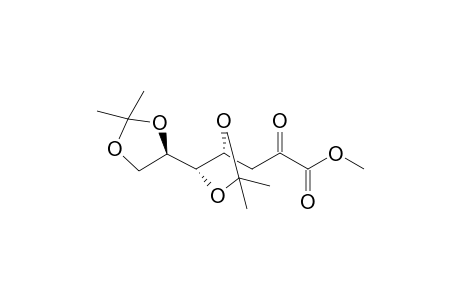 3-[(4R,5S)-5-[(4R)-2,2-dimethyl-1,3-dioxolan-4-yl]-2,2-dimethyl-1,3-dioxolan-4-yl]-2-keto-propionic acid methyl ester