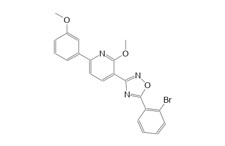 3-[5-(2-bromophenyl)-1,2,4-oxadiazol-3-yl]-2-methoxy-6-(3-methoxyphenyl)pyridine