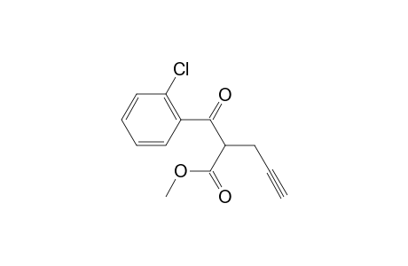 Methyl 2-(2-chlorobenzoyl)pent-4-ynoate