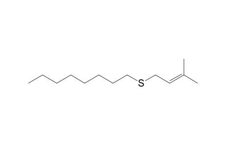 (3-Methylbut-2-en-1-yl)(octyl)sulfane
