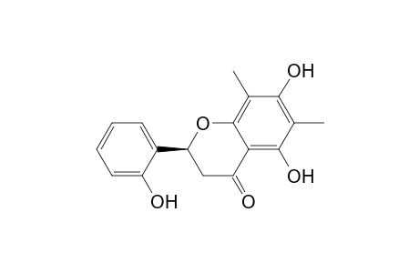 (2S)-2-(2-hydroxyphenyl)-6,8-dimethyl-5,7-bis(oxidanyl)-2,3-dihydrochromen-4-one