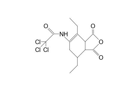 2,2,2-Trichloro-N-(4,7-diethyl-1,3,3a,6,7,7a-hexahydro-1,3-dioxo-5-isobenzofuranyl)-acetamide