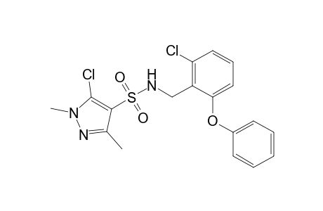 5-chloro-N-(2-chloro-6-phenoxybenzyl)-1,3-dimethylpyrazole-4-sulfonamide