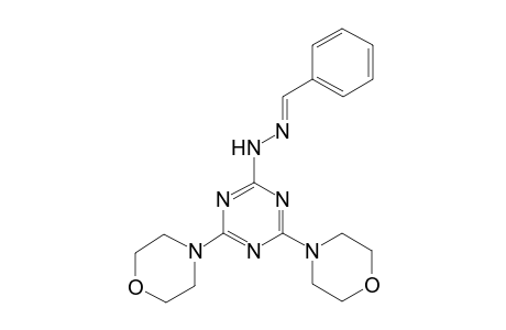 4,6-bis(4-morpholinyl)-N-[(E)-(phenylmethylene)amino]-1,3,5-triazin-2-amine