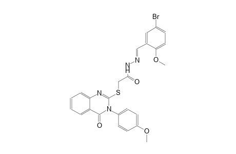 N'-[(E)-(5-bromo-2-methoxyphenyl)methylidene]-2-{[3-(4-methoxyphenyl)-4-oxo-3,4-dihydro-2-quinazolinyl]sulfanyl}acetohydrazide