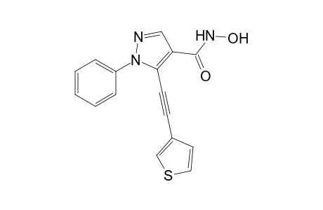 N-Hydroxy-1-phenyl-5-(3-thienylethynyl)-1H-pyrazole-4-carboxamide