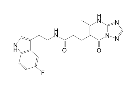 [1,2,4]triazolo[1,5-a]pyrimidine-6-propanamide, N-[2-(5-fluoro-1H-indol-3-yl)ethyl]-4,7-dihydro-5-methyl-7-oxo-