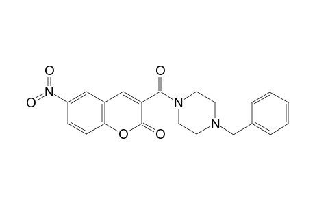 3-(4-Benzyl-piperazine-1-carbonyl)-6-nitro-chromen-2-one