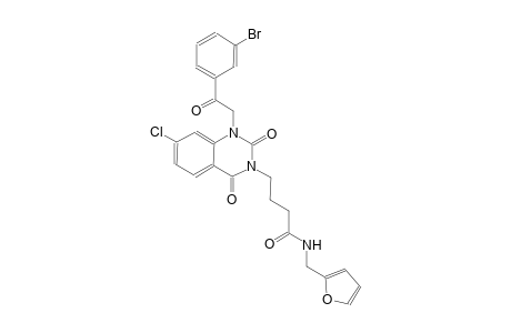4-(1-[2-(3-bromophenyl)-2-oxoethyl]-7-chloro-2,4-dioxo-1,4-dihydro-3(2H)-quinazolinyl)-N-(2-furylmethyl)butanamide