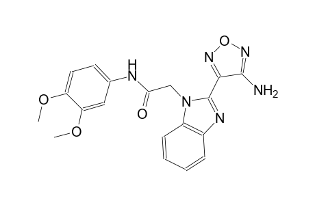 2-[2-(4-amino-1,2,5-oxadiazol-3-yl)-1H-benzimidazol-1-yl]-N-(3,4-dimethoxyphenyl)acetamide