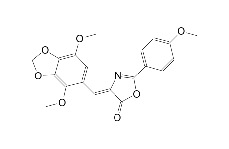 5(4H)-oxazolone, 4-[(4,7-dimethoxy-1,3-benzodioxol-5-yl)methylene]-2-(4-methoxyphenyl)-, (4Z)-