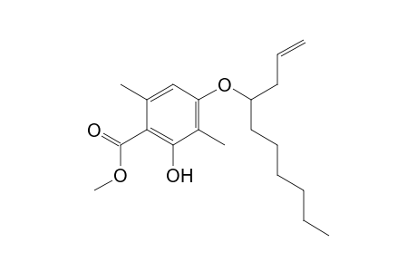 methyl 4-(dec-1-en-4-yloxy)-2-hydroxy-3,6-dimethylbenzoate