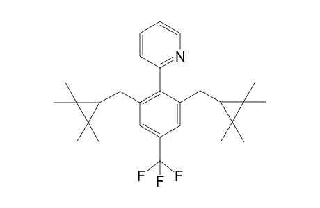 2-{2,6-Bis[(2,2,3,3-tetramethylcyclopro-pyl)methyl]-4-(trifluoromethyl)phenyl}pyridine