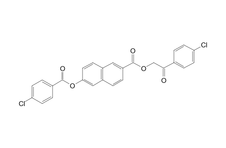 6-HYDROXY-2-NAPHTHOIC ACID, p-CHLOROPHENACYL ESTER, p-CHLOROBENZOATE