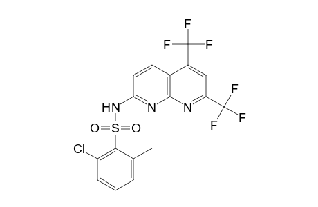 Benzenesulfonamide, N-[5,7-bis(trifluoromethyl)-1,8-naphthyridin-2-yl]-2-chloro-6-methyl-