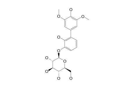 FORTUNEANOSIDE_D;2,4'-DIHYDROXY-3',5'-DIMETHOXY-(1,1'-BIPHENYL)-3-O-BETA-D-GLUCOSIDE