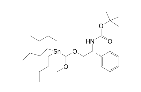 tert-Butyl (2R)-N-{2-[(1'-Etoxy-1'-(tributylstannyl)methoxy-1-phenylethyl}carbamate