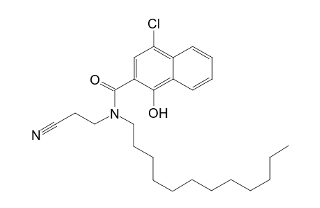 2-Naphthalenecarboxamide, 4-chloro-N-(2-cyanoethyl)-N-dodecyl-1-hydroxy-