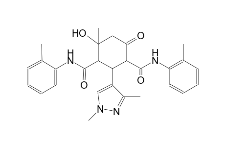 2-(1,3-dimethyl-1H-pyrazol-4-yl)-4-hydroxy-4-methyl-N~1~,N~3~-bis(2-methylphenyl)-6-oxo-1,3-cyclohexanedicarboxamide