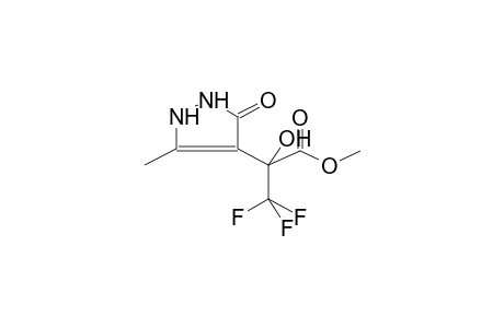 4-(1-HYDROXY-1-METHOXYCARBONYL-2,2,2-TRIFLUOROETHYL)-3-METHYLPYRAZOL-5-ONE