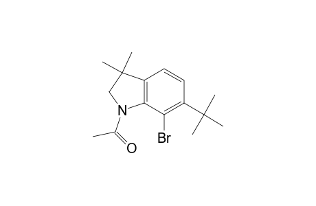 1H-Indole, 1-acetyl-7-bromo-6-(1,1-dimethylethyl)-2,3-dihydro-3,3-dimethyl-